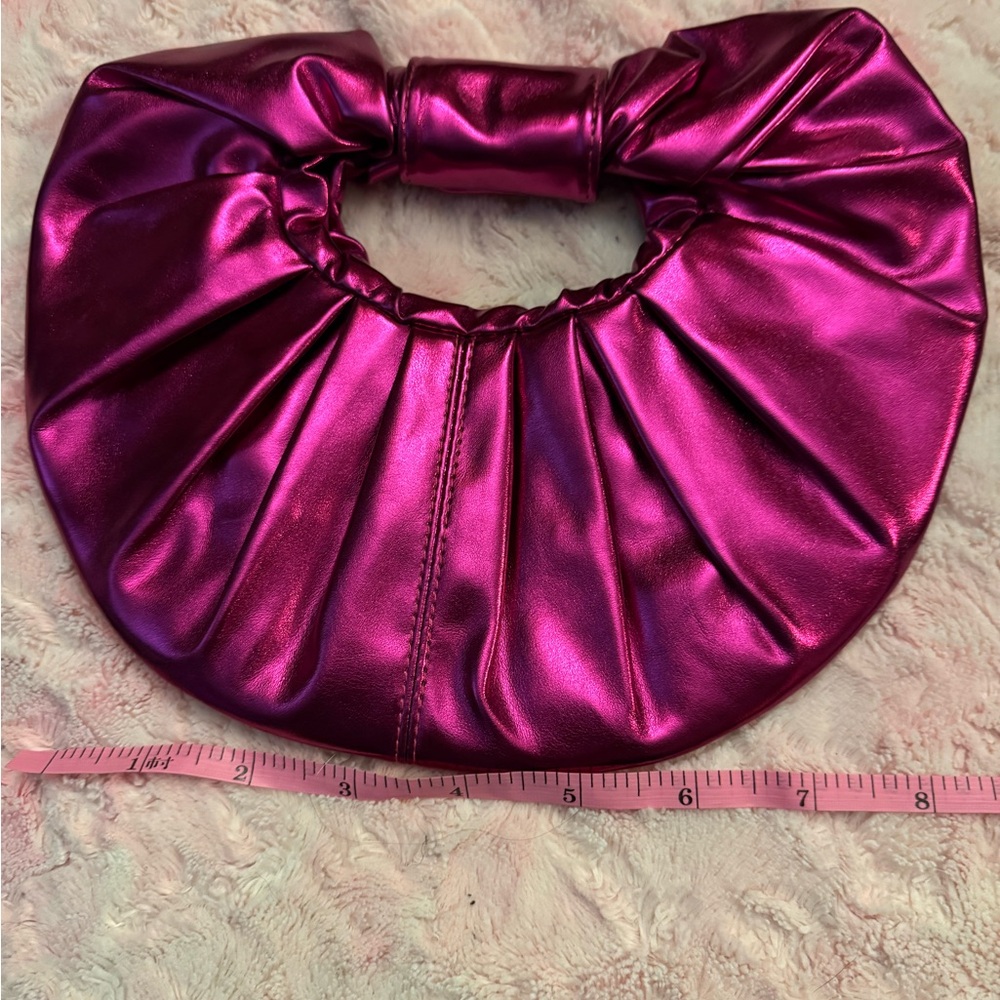 Metallic Purple Clutch Bag